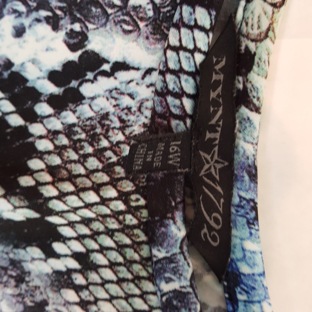 Euc Mynt 1792 16w Python Print Sleeveless Dress - image 2